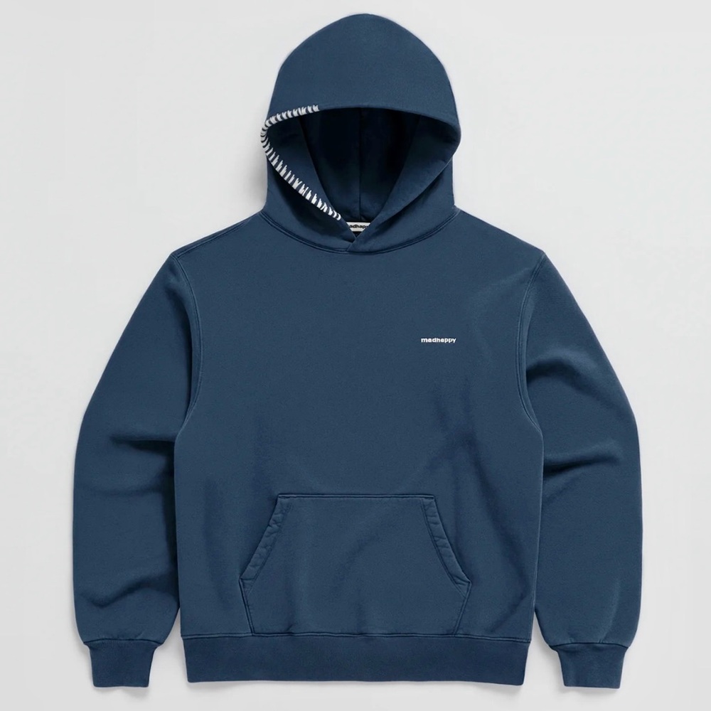 Classic Madhappy fleece Deep Blue Hoodie size small navy